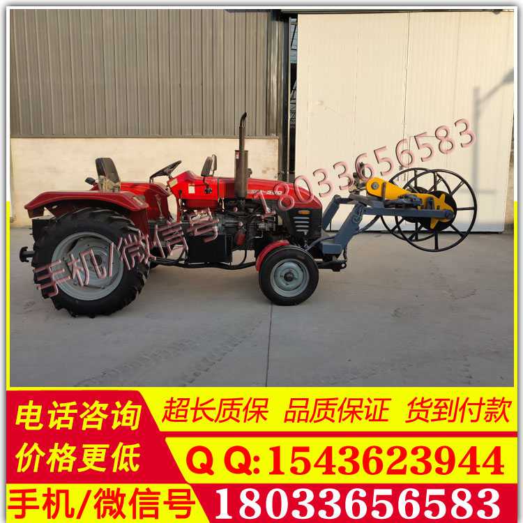 厂家500型拖拉机改装绞磨机双杠绞车电力四轮牵引机50马力线盘角磨车