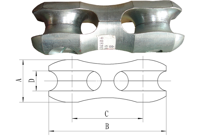 L8-38字型牵引绳抗弯连接器3吨8字型防捻器kWB-3