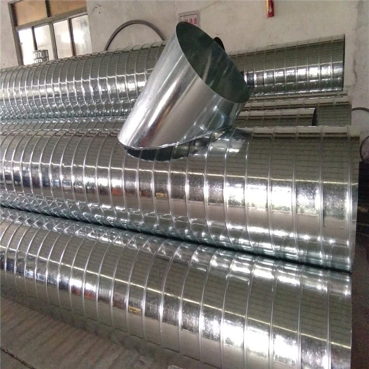 惠州烟道圆形通风管道厂生产加工白铁螺旋风管价格
