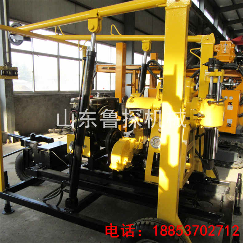 XYX-130拖挂岩芯钻机 地质取样钻机 轮式机器移动方便
