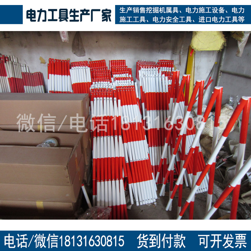 玻璃钢可移动式隔离带围栏防护栏管式伸缩围栏璃钢护栏