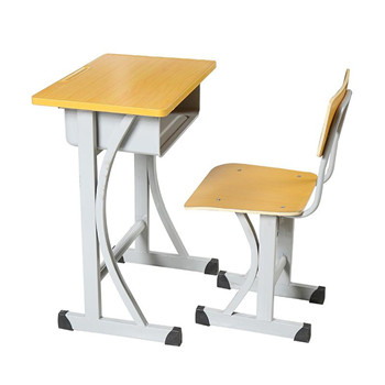适合学生用的钢木课桌椅结构简单牢固