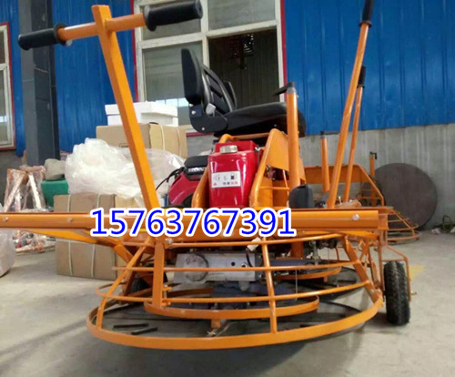 用烁腾牌自走式双盘抹光机 驾驶式本田汽油抹平机提高施工效率
