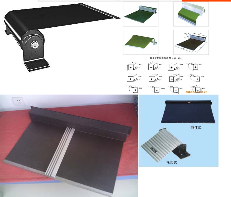 伸缩卷帘护罩雕刻机床导轨风琴防护罩盔甲不锈钢板丝杠防护罩包邮