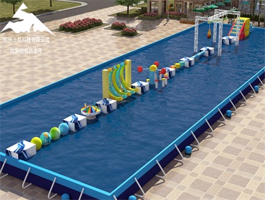 郑州大型水上竞技冲关设备、水上游乐设备