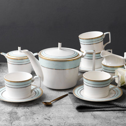 欧式陶瓷家用咖啡杯茶具英式下午茶杯子整套创意宫廷咖啡具套装