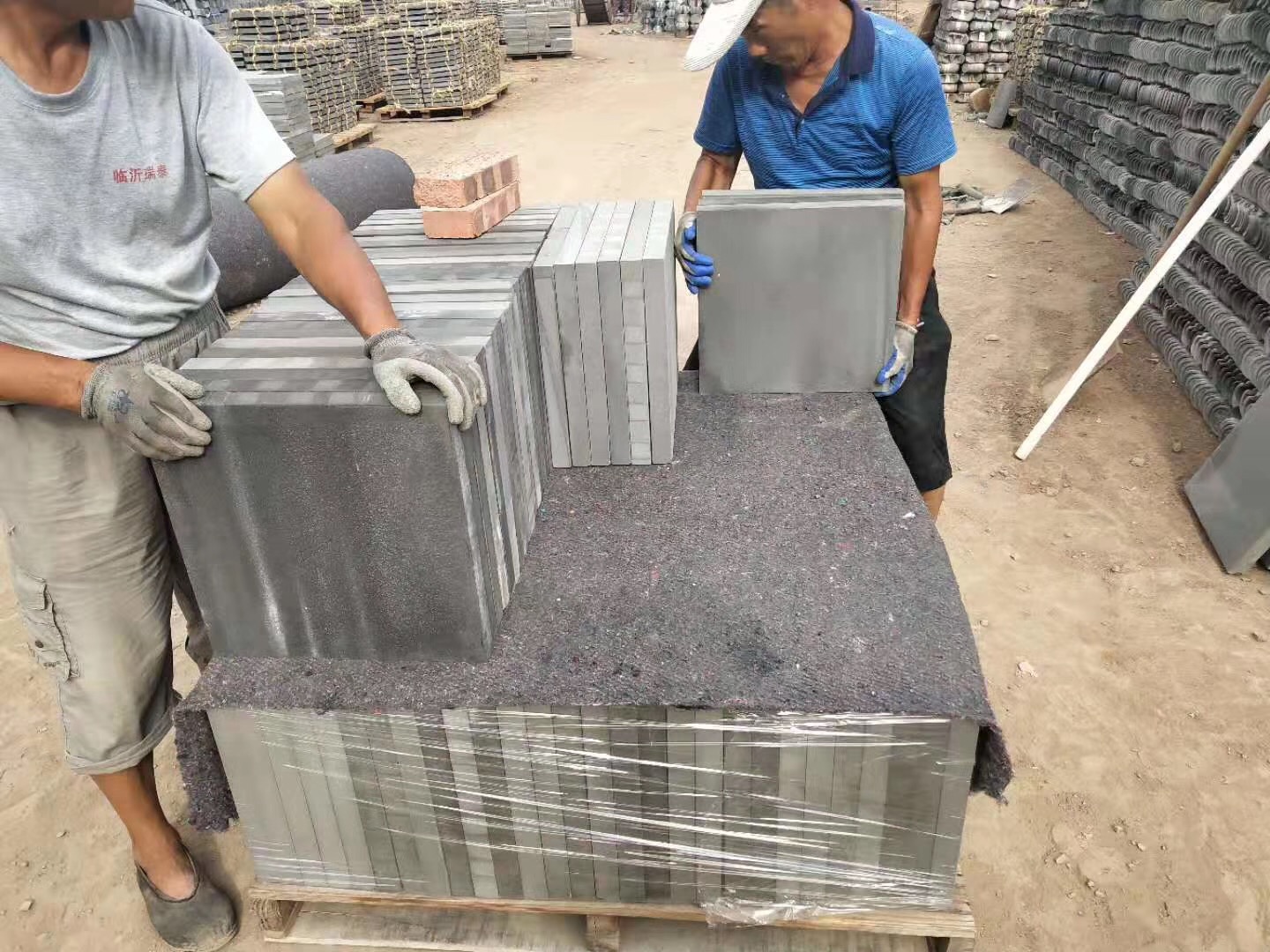 古典建筑大青砖铺地复古装修材料防腐蚀方砖切片寺庙批发中式文化