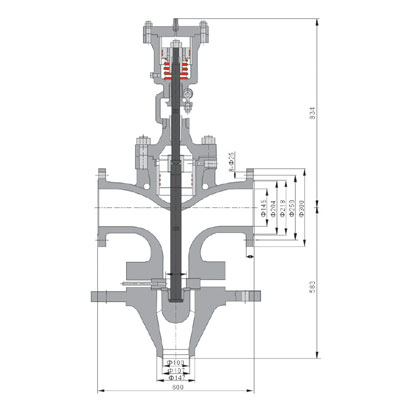 A49Y-PW5414V DN100主安全阀,超高压冲量安全装置