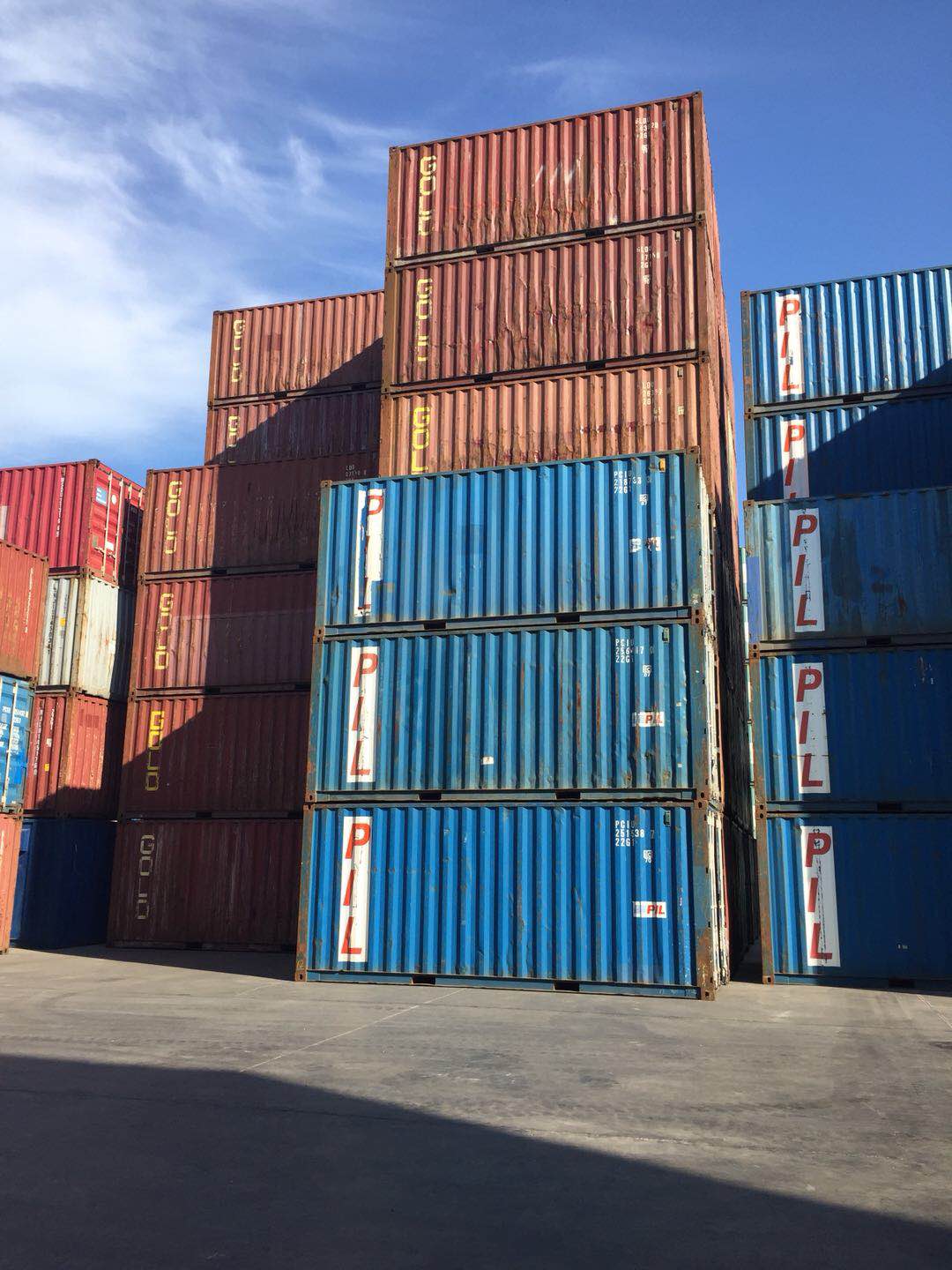 二手集装箱标准海运集装箱出口货柜出售