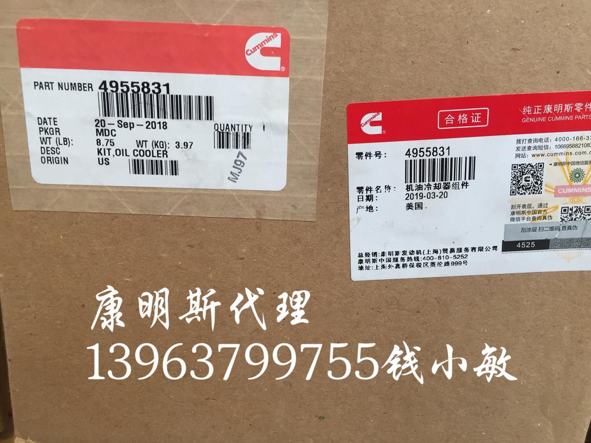 徐工LW1100装载康明斯QSX15机油冷却器4955831