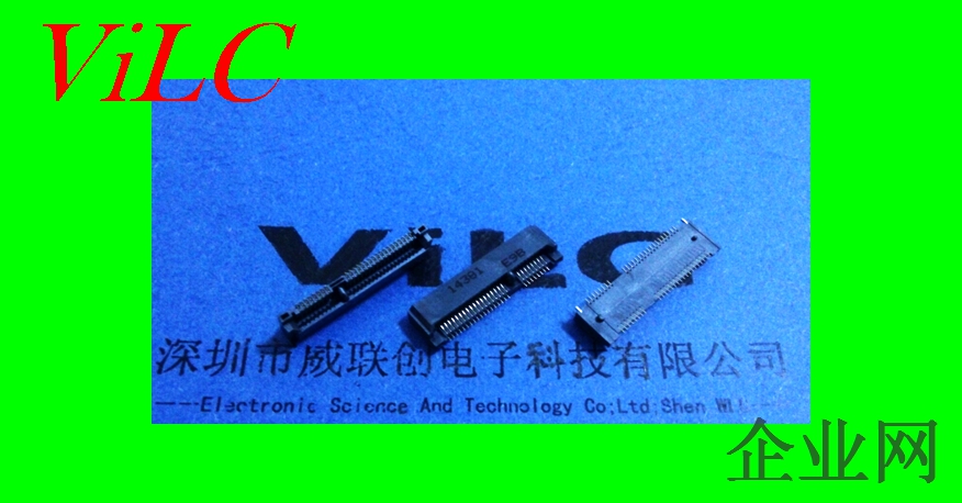 MINI SATA连接器-MINI PCI-E插座 4.0H-52P双排贴片 有柱 盘装