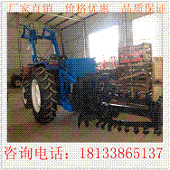 504型拖拉机开沟机 圆盘式挖沟机 大动力链条式开沟机挖沟机厂
