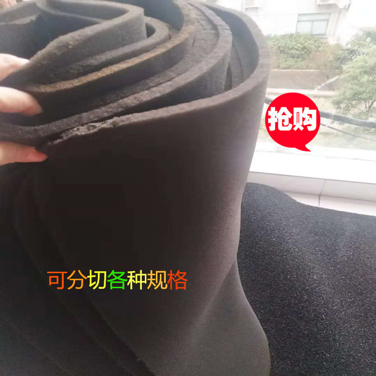 黑色工业过滤棉 防尘海绵 阻燃海绵 活性炭除甲醛除臭蜂窝绵滤网