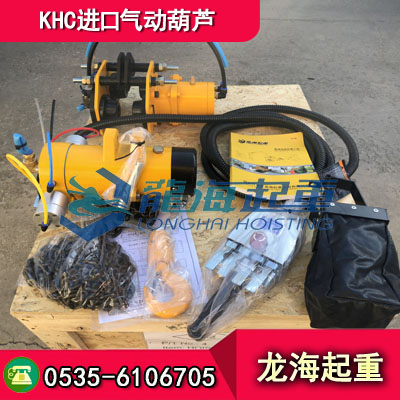 KA2M-100运行式进口气动葫芦 提升高度3m