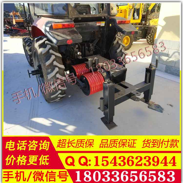 拖拉机绞磨300型四轮驱动双卷筒快速卧式绞磨牵引机收线车卷扬机