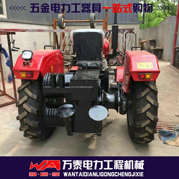 拖拉机改装绞磨机带钢丝盘80kn拖拉机改装绞磨