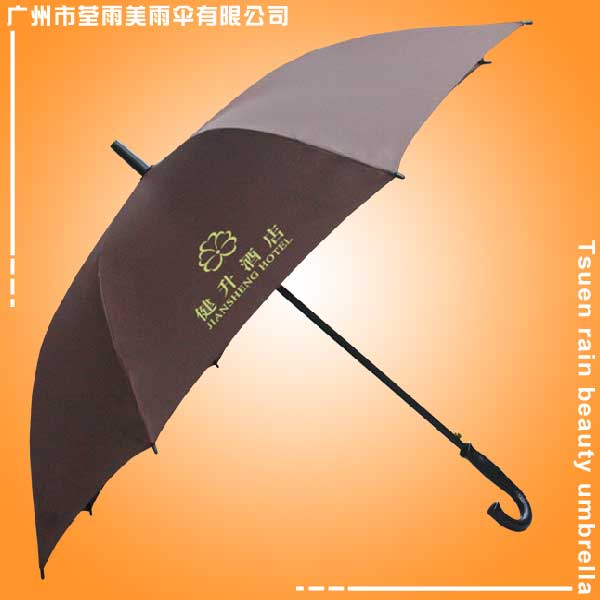 太阳伞厂 定做-健升酒店广告伞 晴雨伞 广告直杆伞