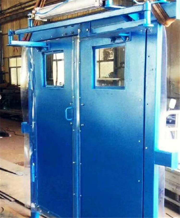 生产矿用一套两道双向无压风门 防水防火密闭门 抗冲击波密闭门