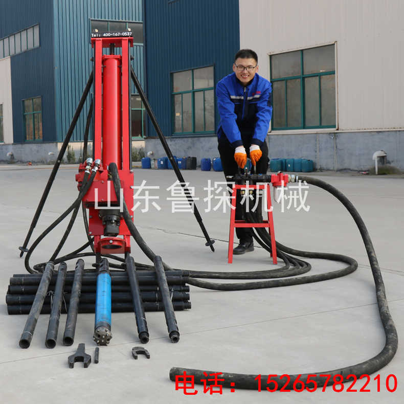 供应鲁探KQZ-100全气动潜孔钻机 工程打锚杆设备气动钻机