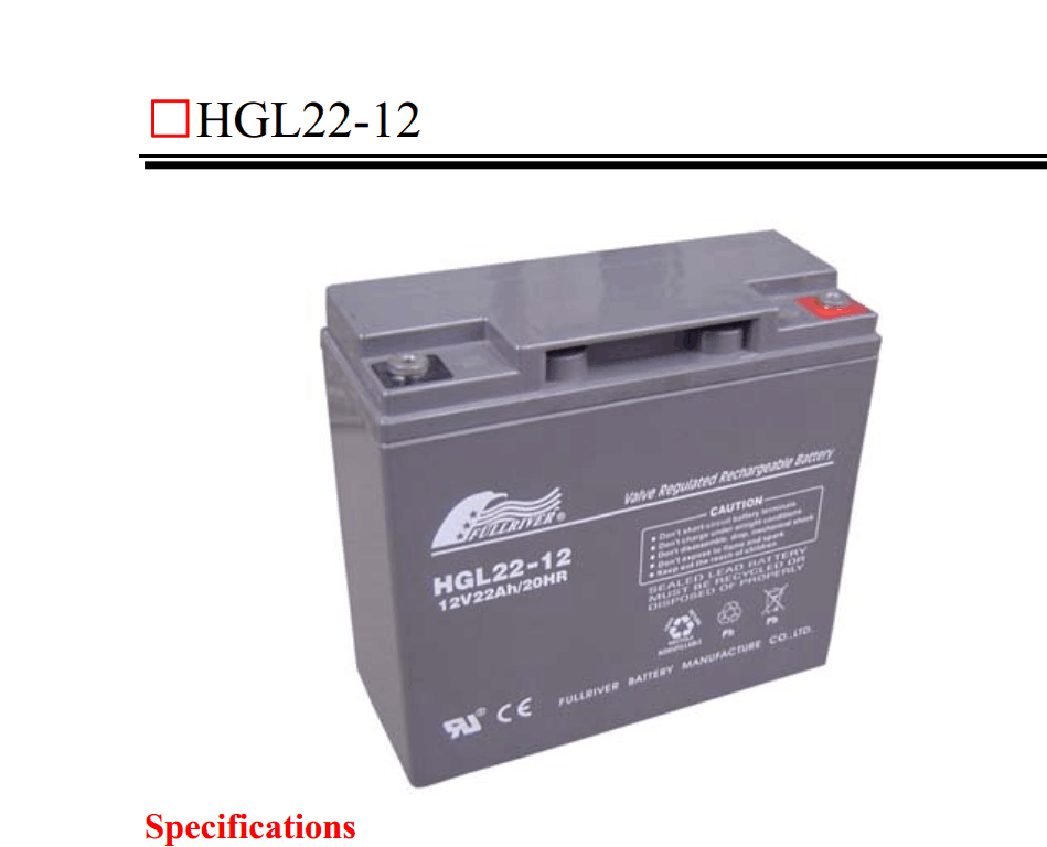 FULLRIVER蓄电池HGL100-12A 12V100AH支持报备