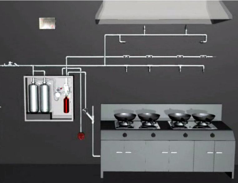 宝鸡灭火器批发、医院食堂灶台专用灭火设备、消防设施维保、改造