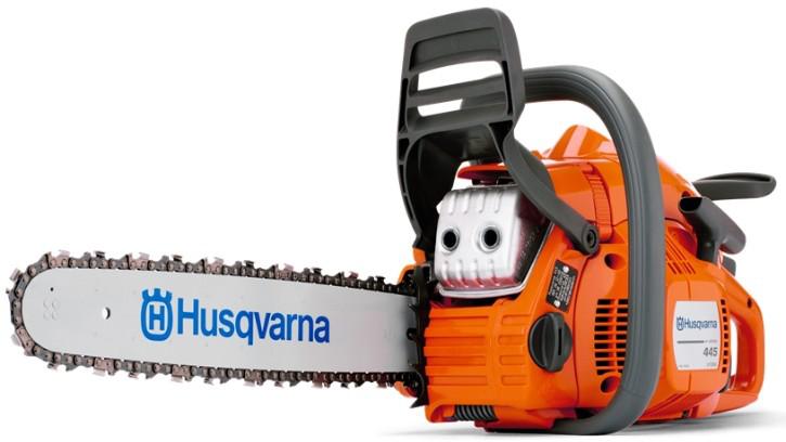 瑞典HUSQVARNA富士华445 e-series TrioBrake油锯