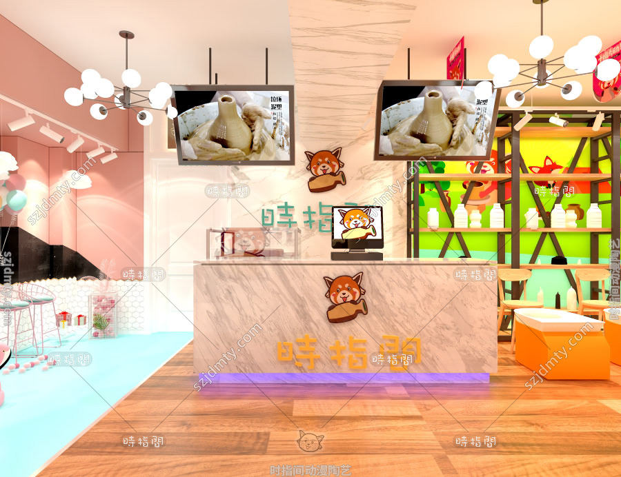 手工DIY陶艺店装修设计图片有哪些