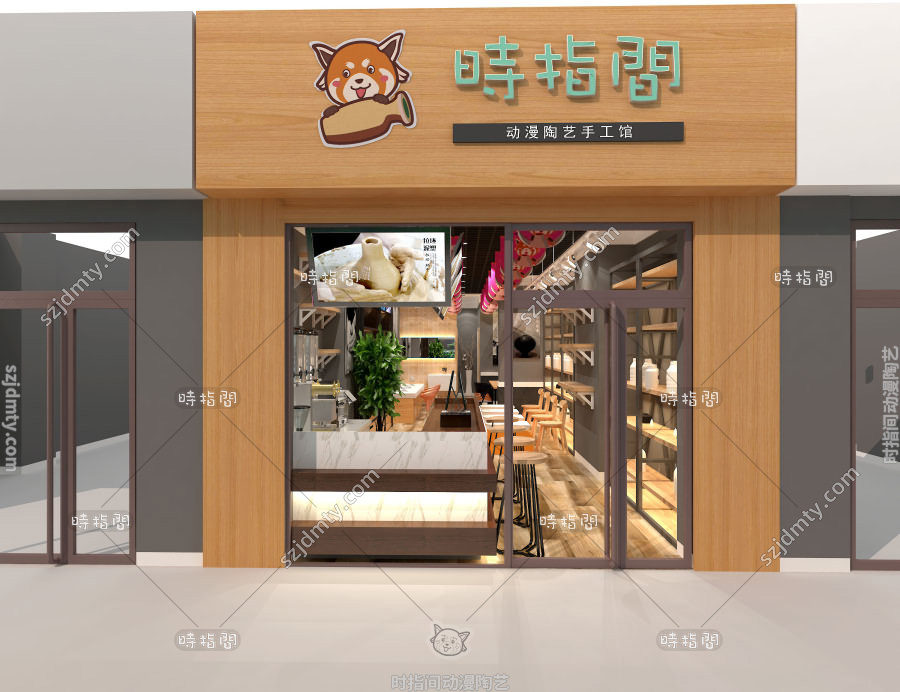 手工DIY陶艺店装修选择时指间