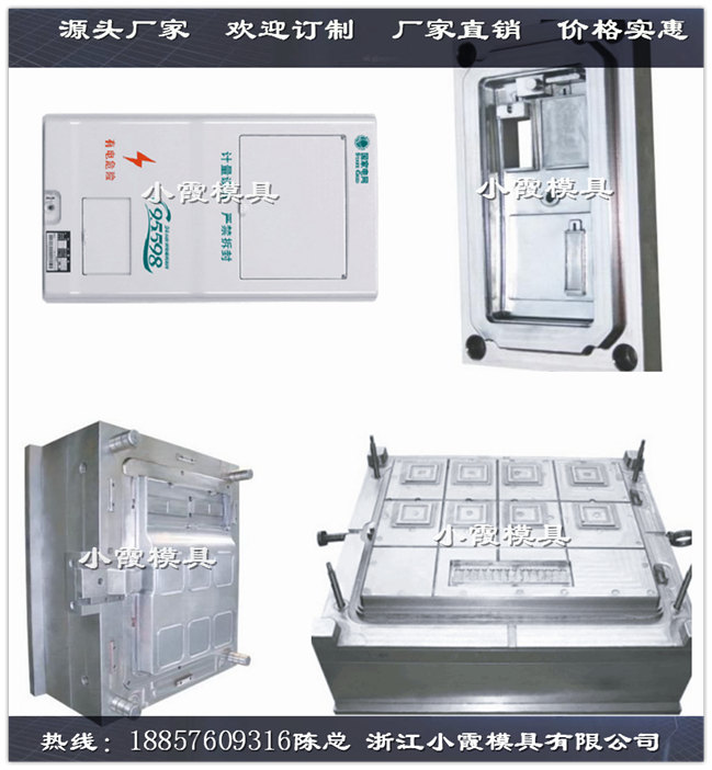 新国网三相2电表箱塑料模具