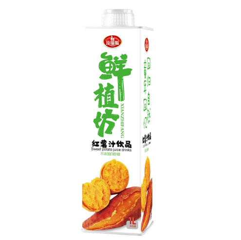 红薯汁饮品1L8瓶装鲜植坊方瓶装饮品店项目投资