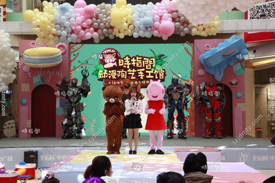 儿童陶艺店装修室内设计展示效果图