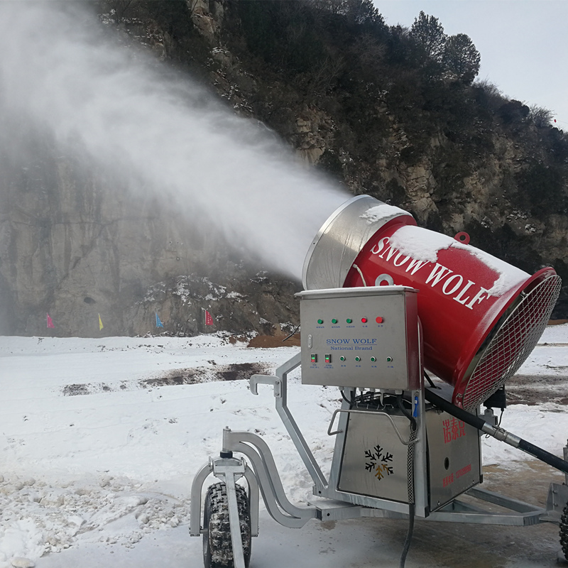 昼夜制雪滑雪场造雪机性能设备厂家310个喷嘴造雪量大