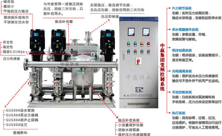 湖北襄樊箱式叠压供水设备