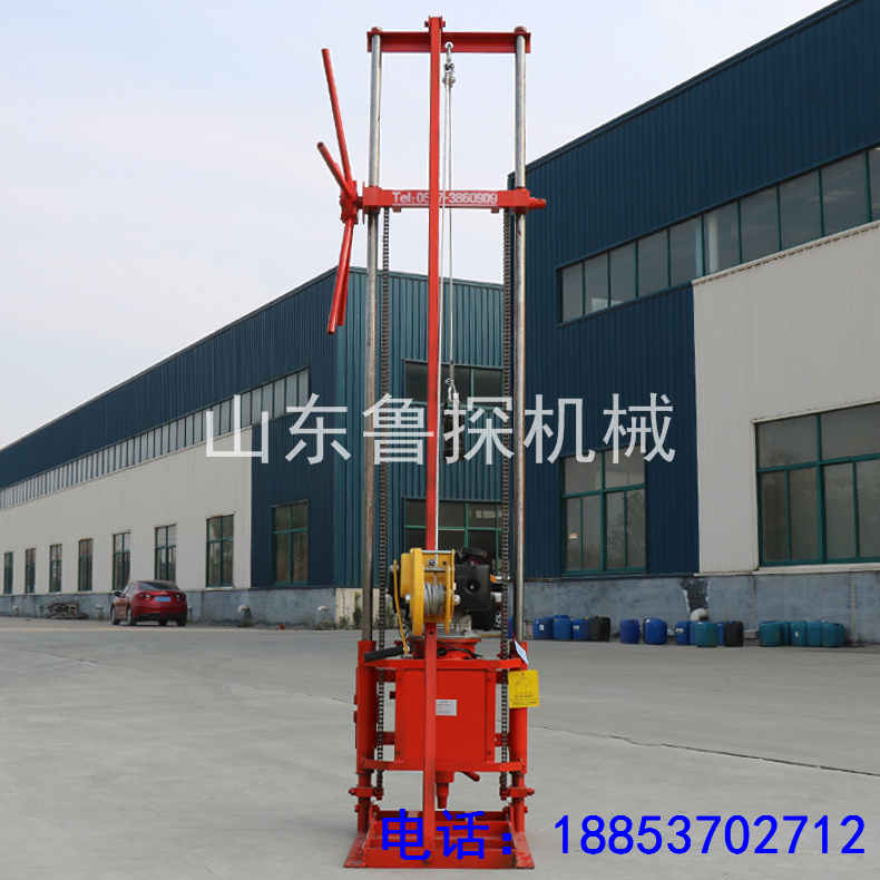 鲁探QZ-2CS卷扬机款钻机 轻便地质勘查钻机 提钻方便省人工