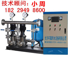 河南驻马店一拖二变频恒压供水