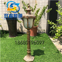压铸铝矮柱单头草坪灯户外防水烤漆草坪灯磨砂玻璃草坪灯学校公园亮化草坪灯