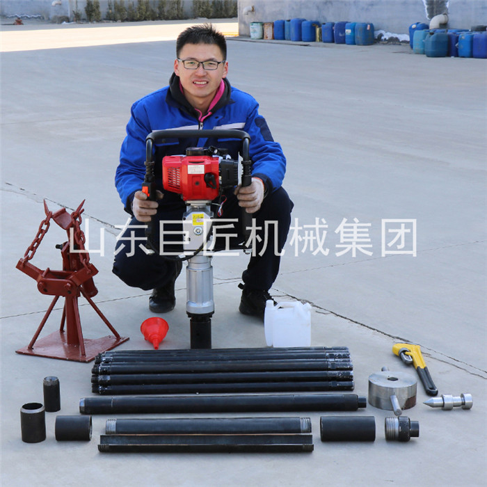 华夏巨匠集团 QTZ-3便携手持式取土 地质勘探 浅孔取样钻机