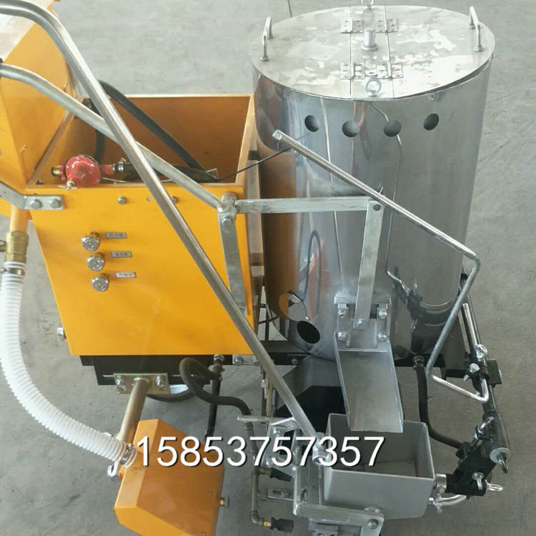 道路标线机斑马线涂线机操作
