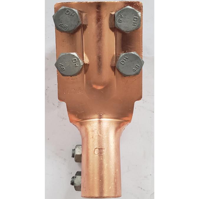 铜抱杆SBT变压器用铜线夹 铜制佛手线夹 双孔平板变压器线夹