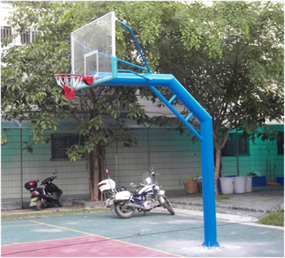 学校户外加厚标准埋地篮球架 惠东县篮球架厂家供应篮球用品配套器材