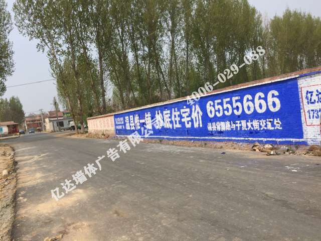 河南奔腾刷墙广告农村市场的终结者郑州墙体喷绘