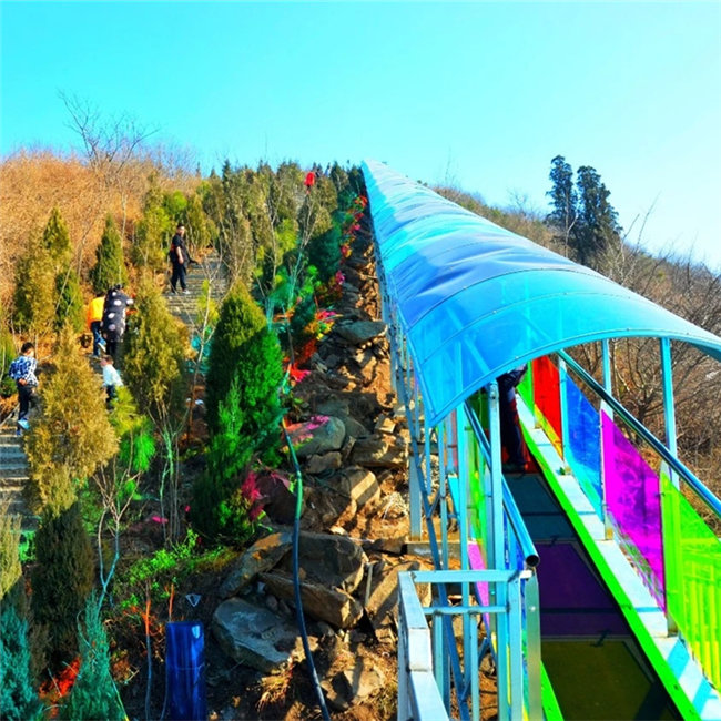 大型游乐园 景区输送设备七彩云梯生产厂家