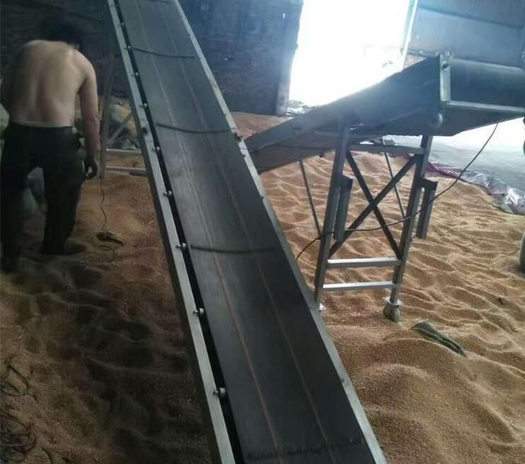 装卸水泥折叠皮带输送机-袋装腻子粉装车输送机