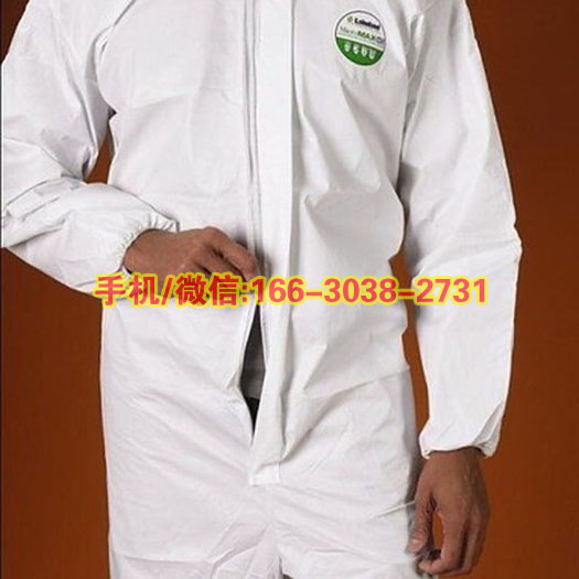 雷克兰麦克斯防化学液体白色加强型连体带帽一次性防护服