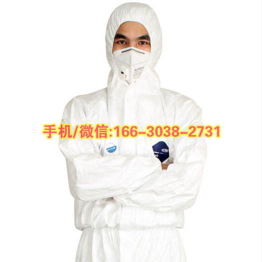 杜邦医用胶条型防护服特卫强1422A防灭菌连体带帽隔离衣