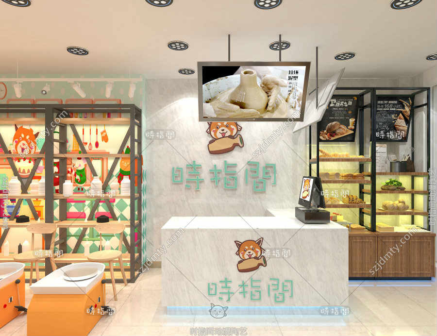 儿童手工陶艺店装修设计有哪些样式