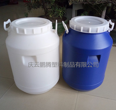 大口圆形50L塑料桶50公斤开口塑料桶