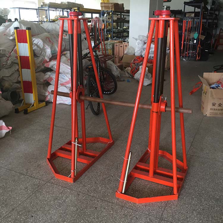新款上市吊式电缆放线架提升式放线支架电缆盘升降架线缆工具3T5T