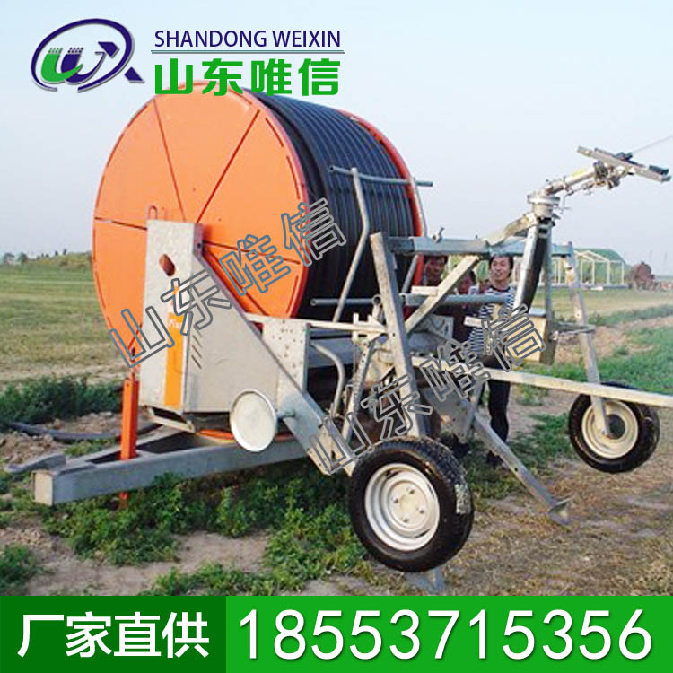 农用卷盘式喷灌机厂家，喷灌机现货产品