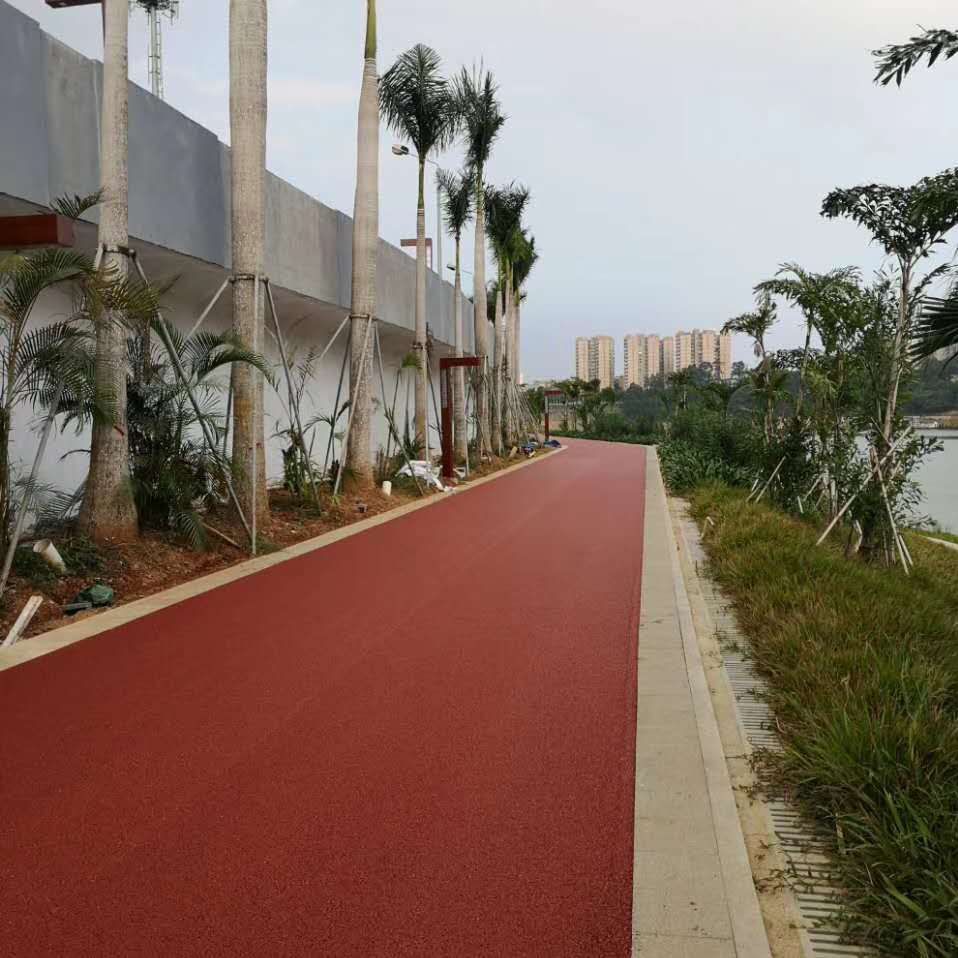 吉林四平彩色沥青铺装道路改色省时省力